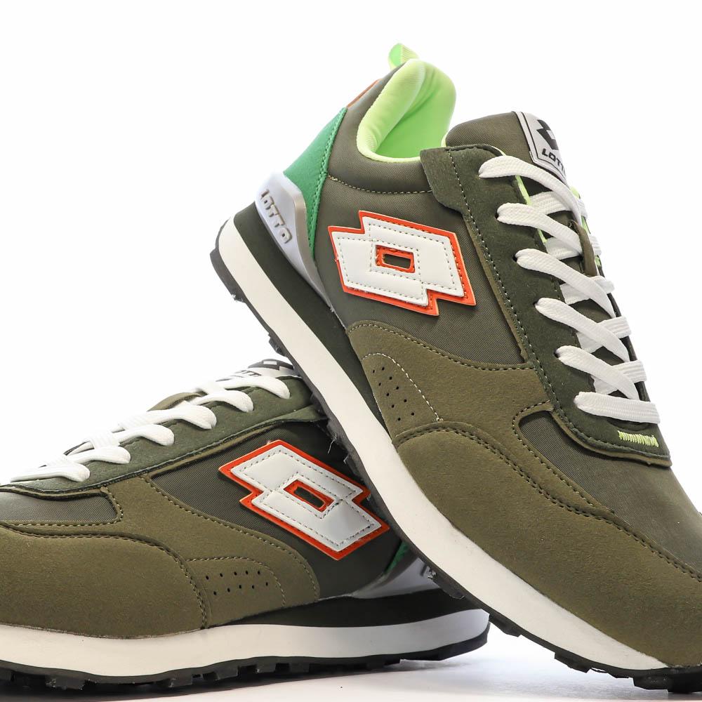 Lotto Baskets Kaki/Blanche Homme Lotto Twenty 5