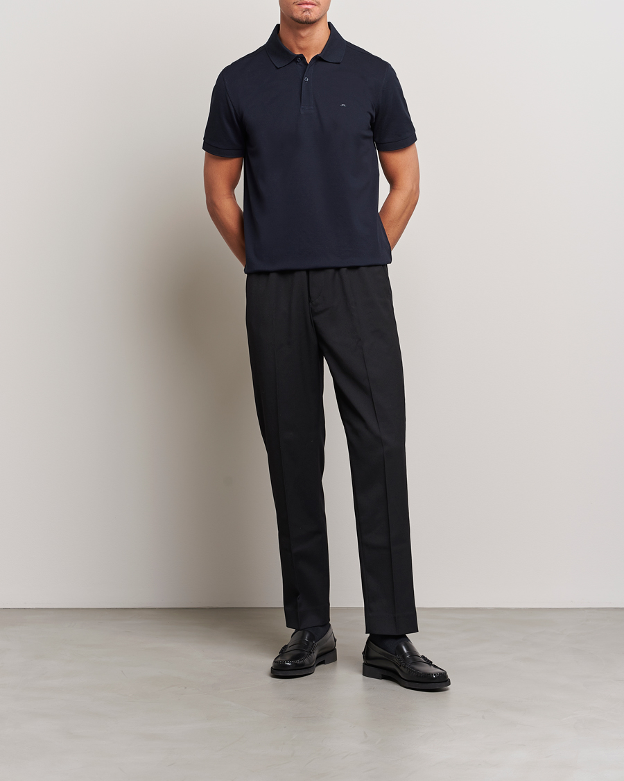 J.Lindeberg Troy Polo Pique Navy