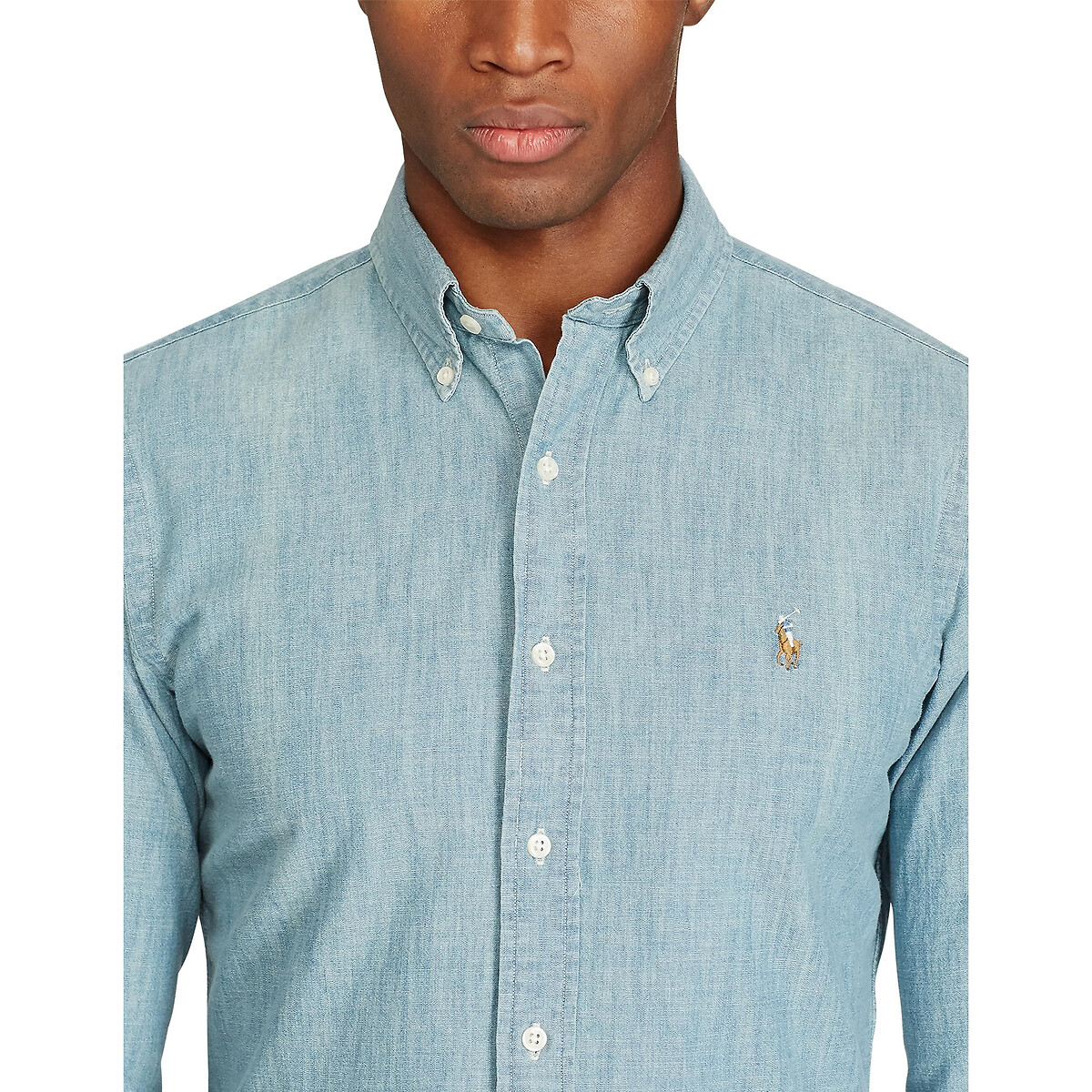 POLO RALPH LAUREN<br>Camisa chambray ajustada