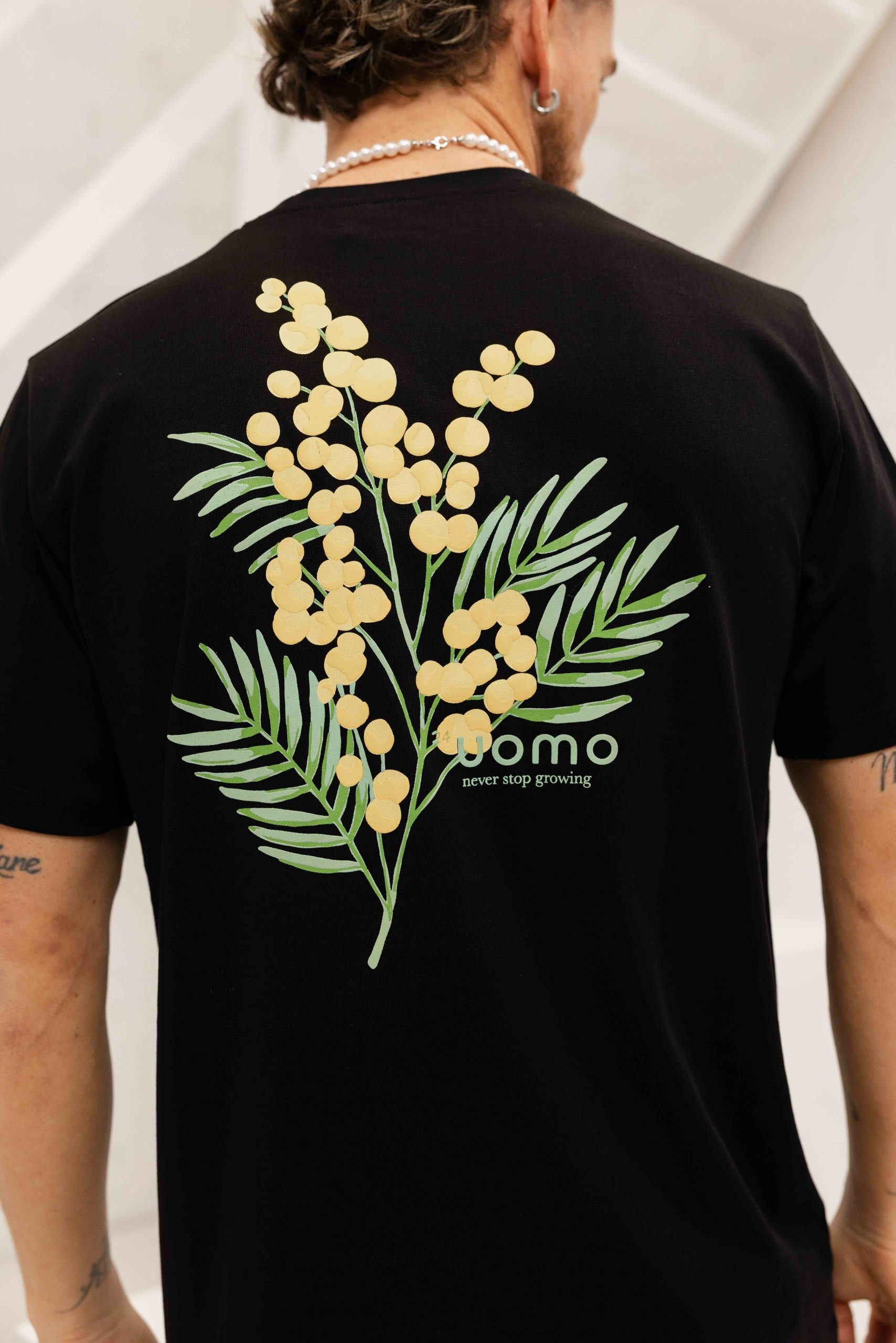 24 Uomo Flower Zomerset Heren Zwart