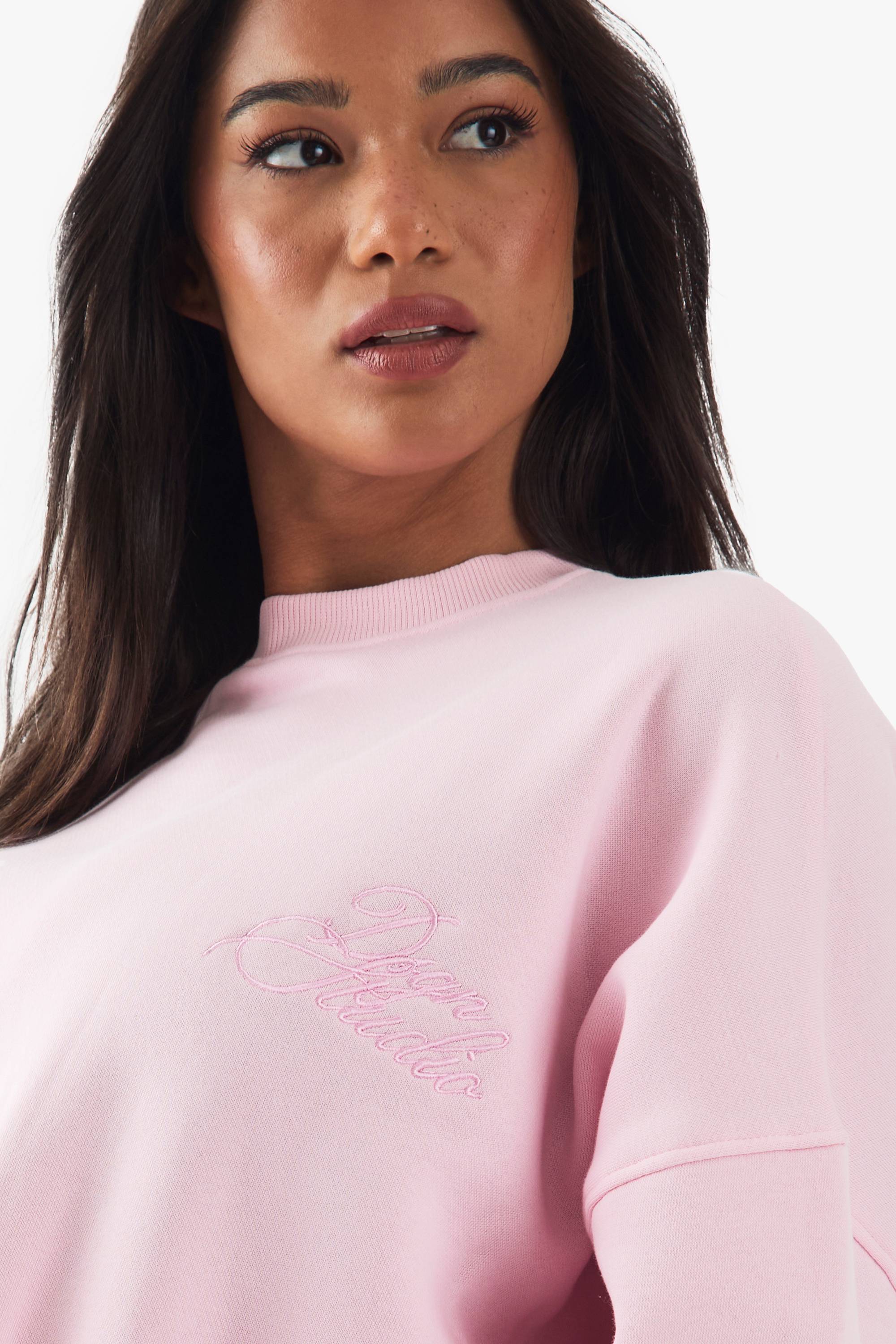 DSGN Studio Sweatshirt à détails plissés et lettrage contrasté