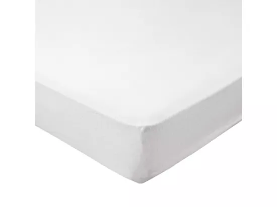 Protège matelas 90 x 190 cm tissu en coton et polyester - SERENA