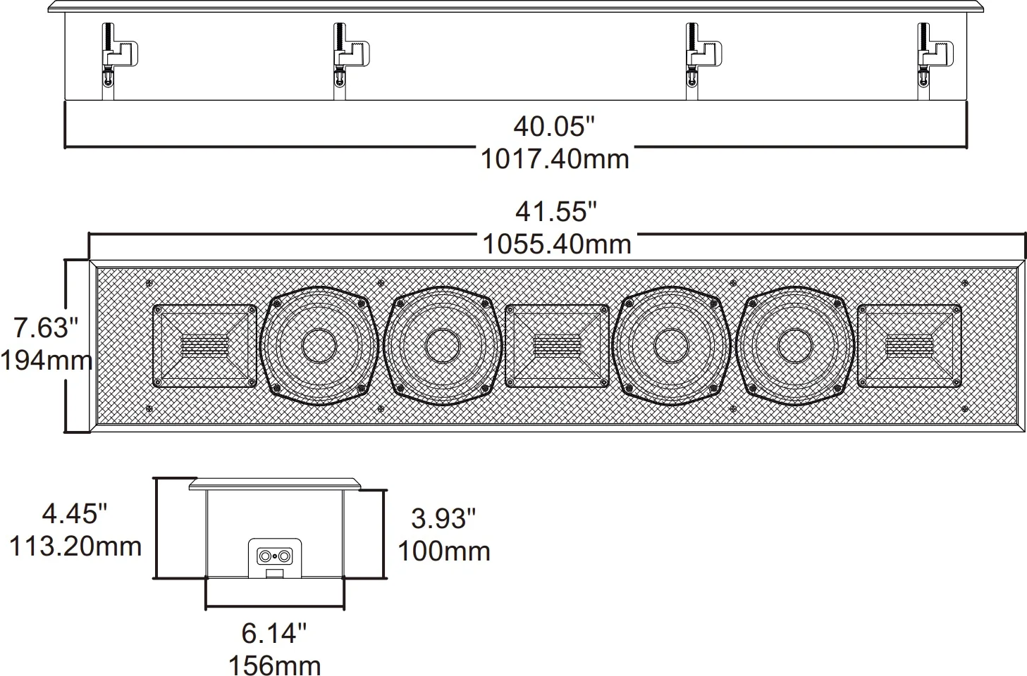 Earthquake IW-4503-LCR (la pièce) Enceintes encastrables