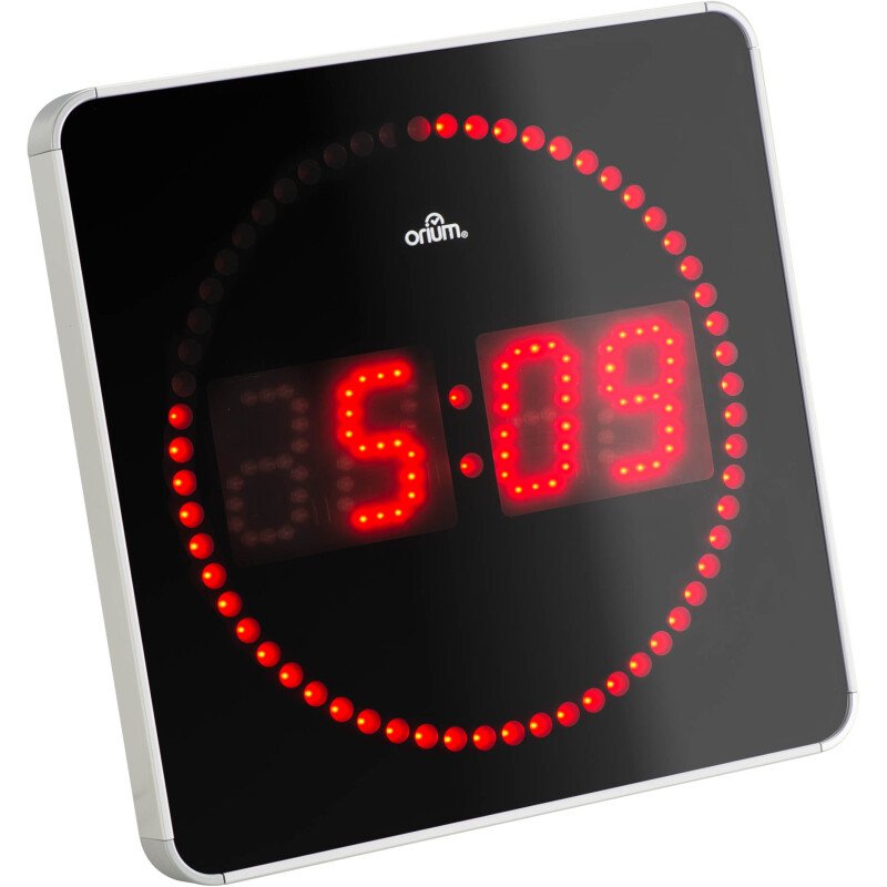 Horloge murale Led classique 28 x 28 cm - Électrique
