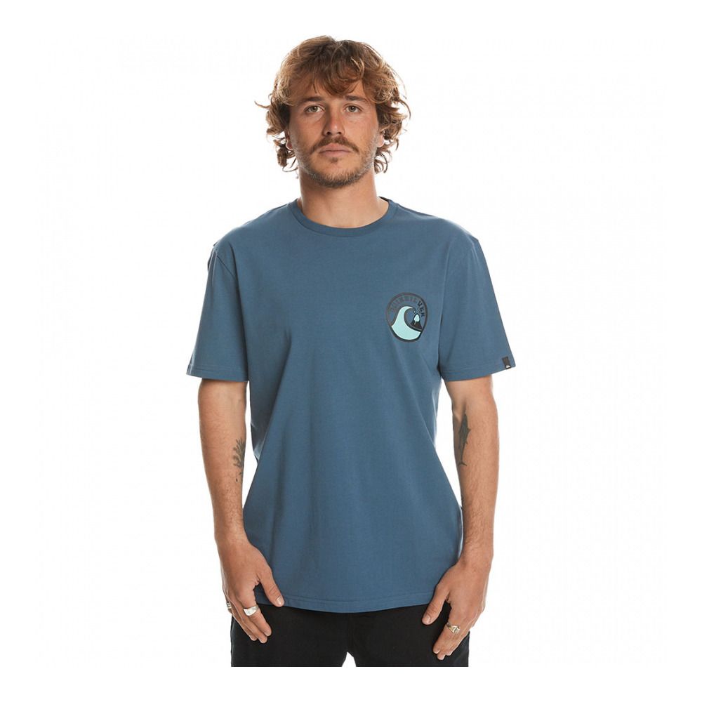 Quiksilver SCREEN 2 INJECTION - Tee-shirt Homme bering sea