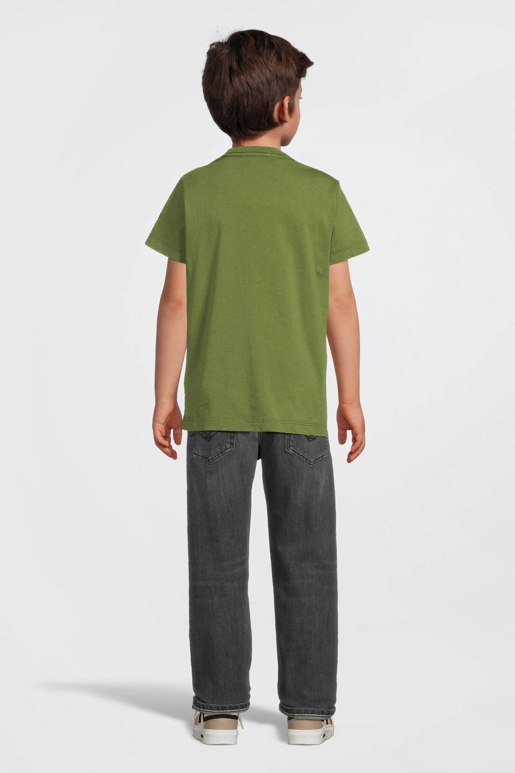 REPLAY T-shirt met tekst
