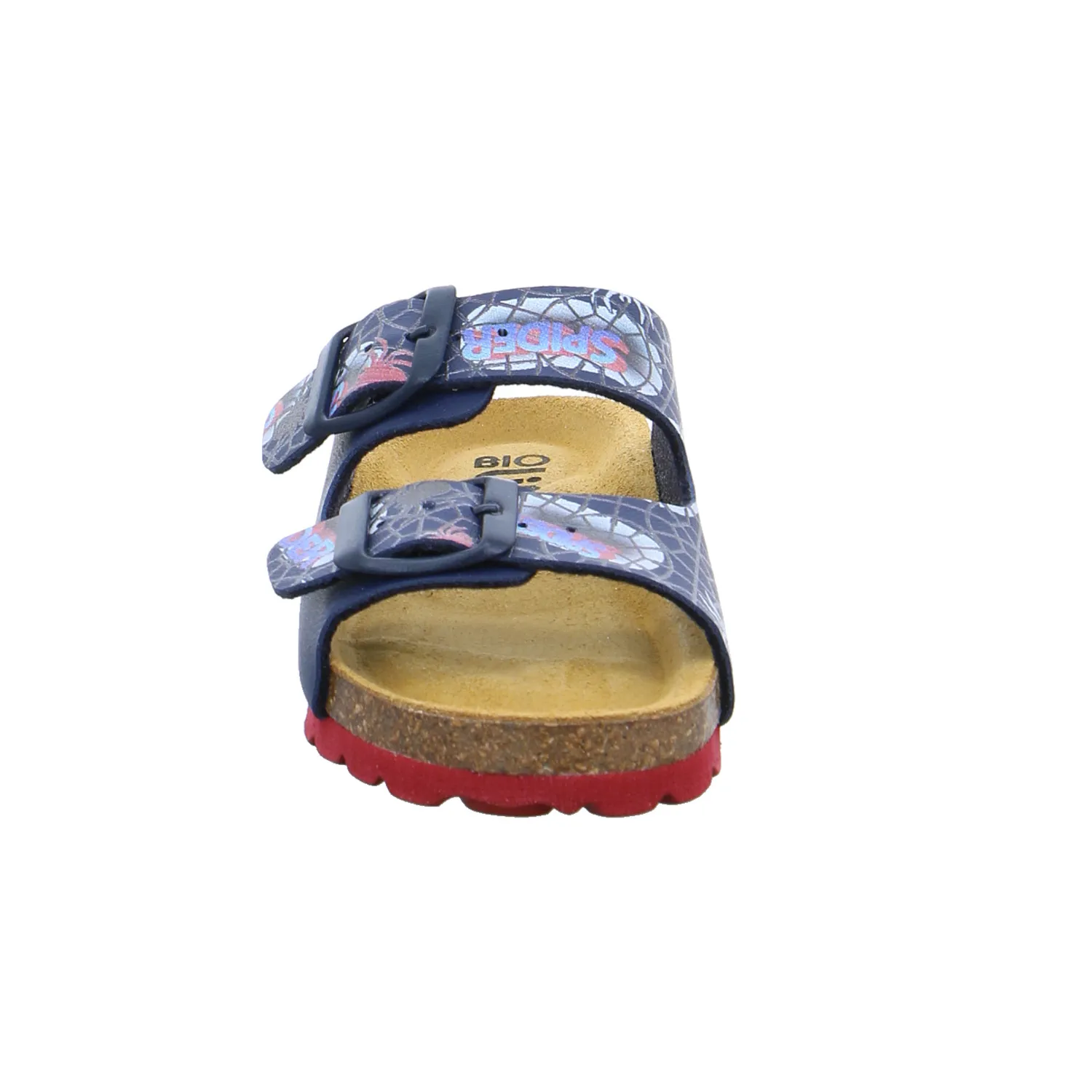 BIOLife Kinder-Pantolette Blau Lederimitat  Mädchen