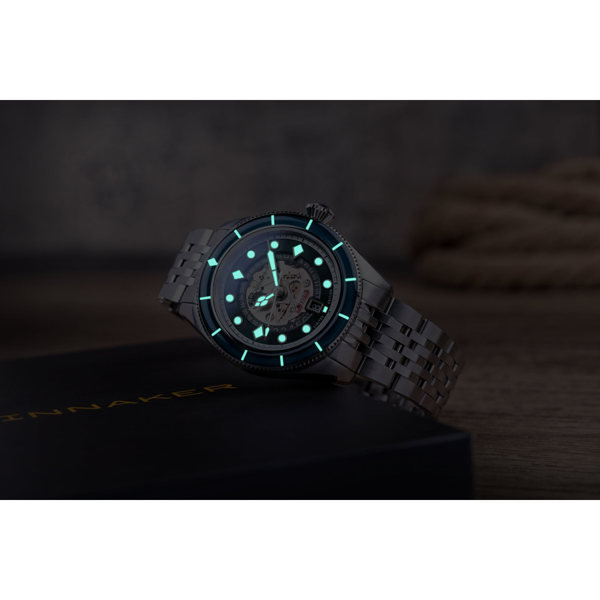 Montre SPINNAKER Fleuss Vintage Automatic homme automatique bracelet acier
