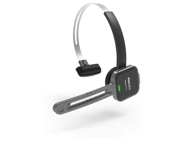 Philips Headset SpeechOne Integrator PSM6500 Professionelles Diktier-Headset mit Dockingstation, Statuslicht und Fernbedienung