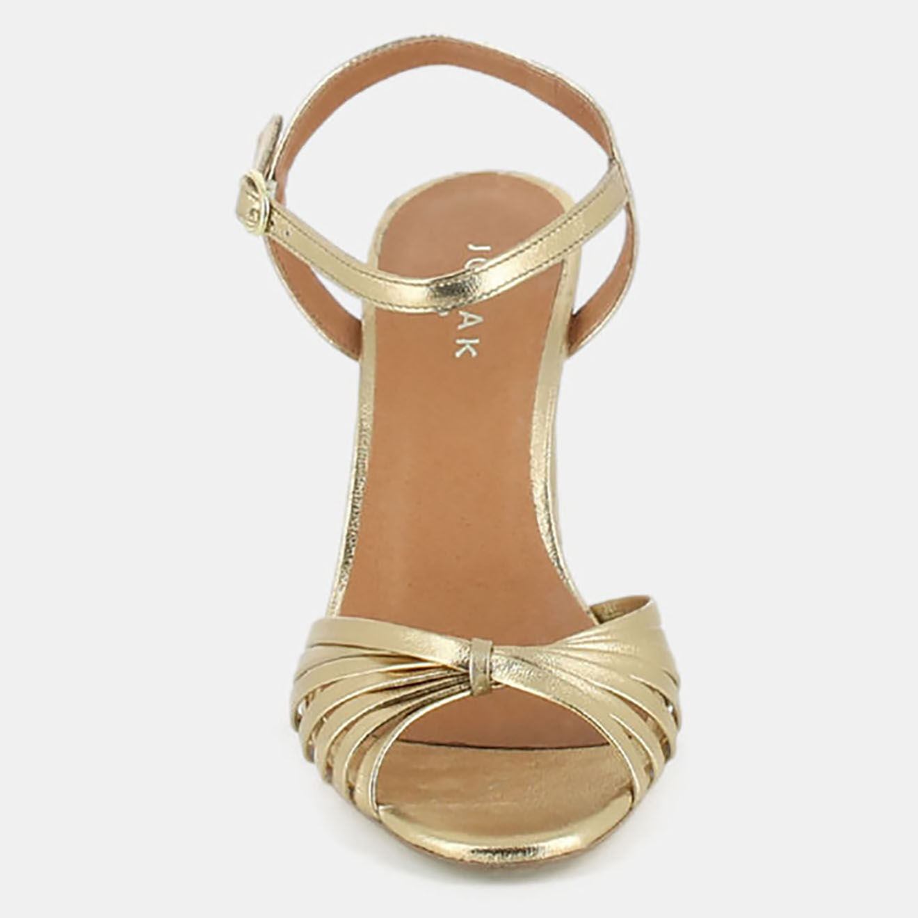 Jonak Sandales en Cuir Vinto dorées - Talon 8.5 cm