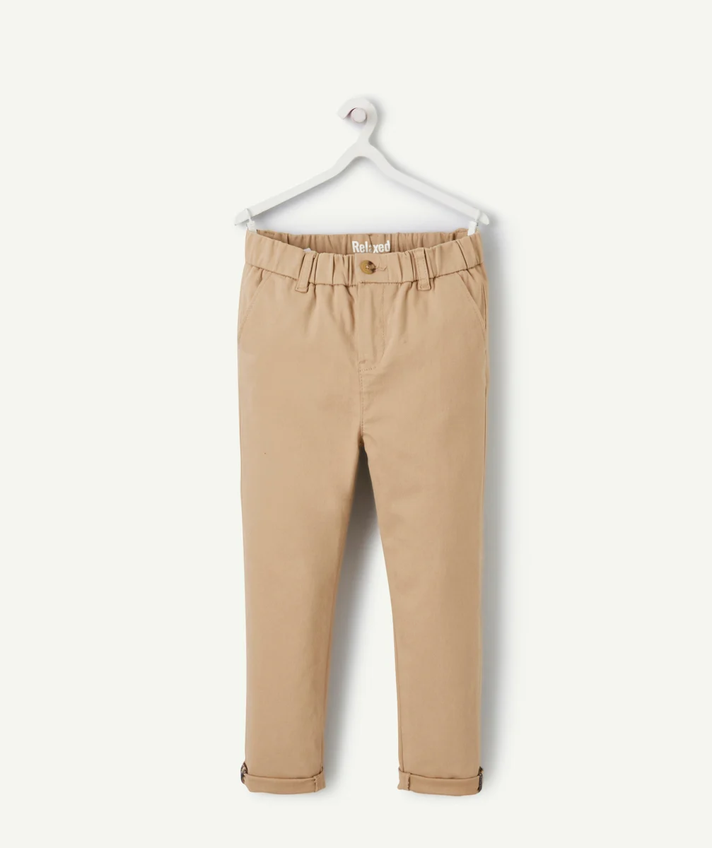 PANTALON RELAX GARÇON BEIGE