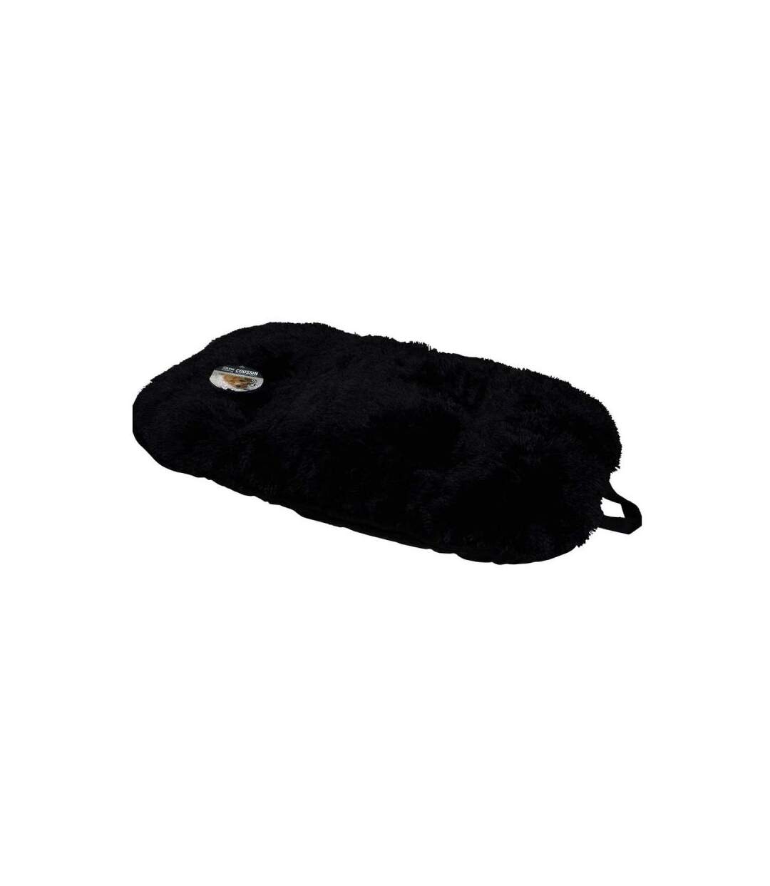 Paris Prix - Coussin Pour Chien & Chat fluffy 87cm Noir
