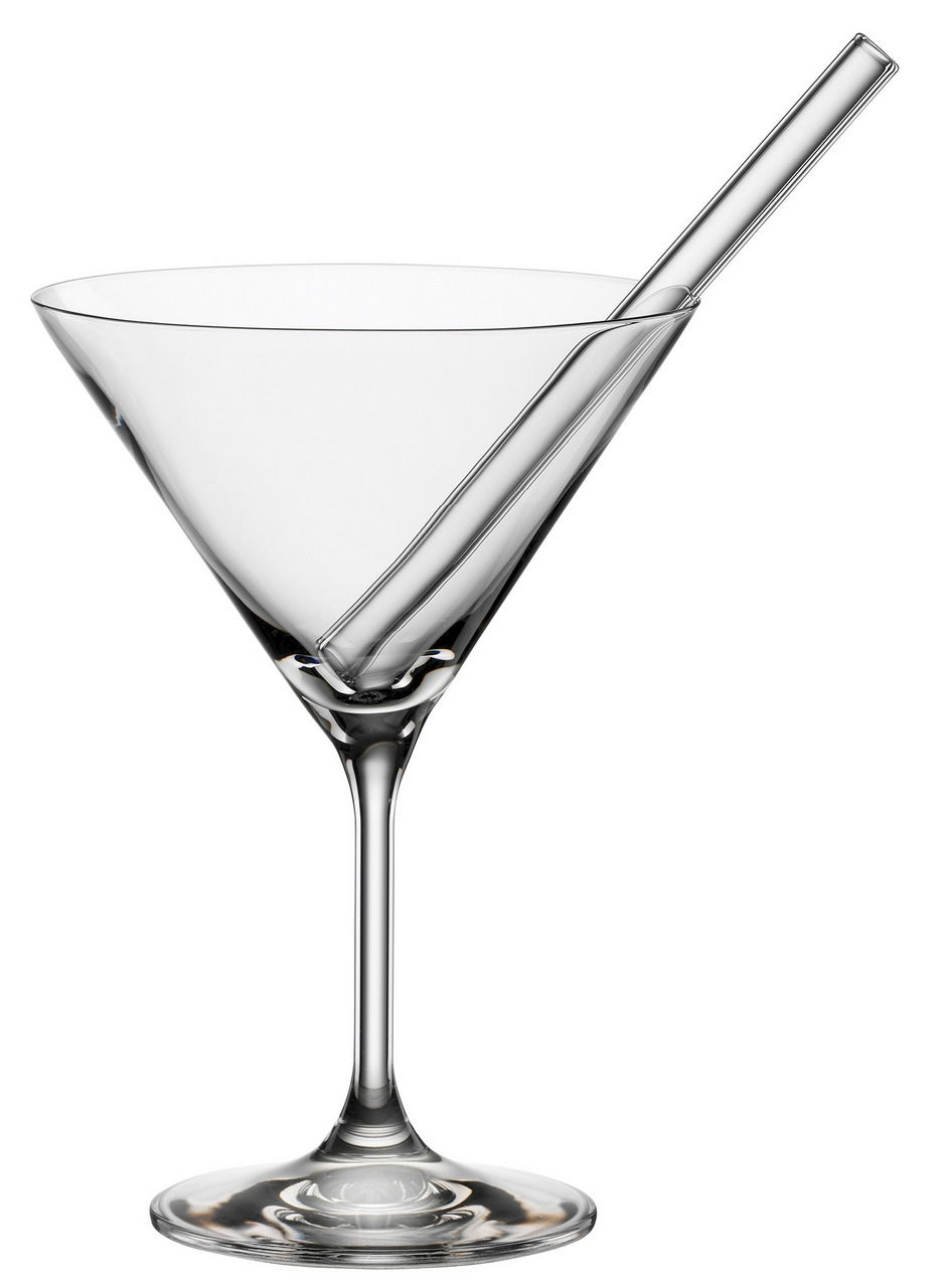 Novel Cocktailschale 2er-Set mit Trinkhalm