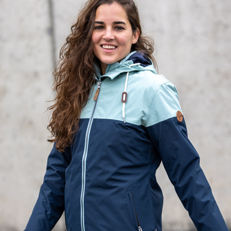 Frauen Regenjacke Nala blue surf