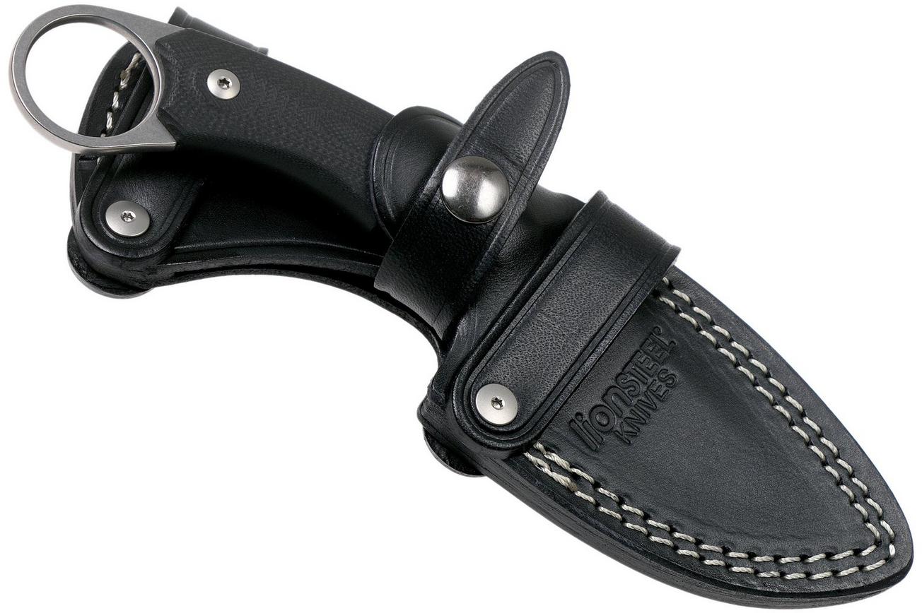 LionSteel H2 Drop Point GBK Black G10 vaststaand mes, Tommaso Rumici design