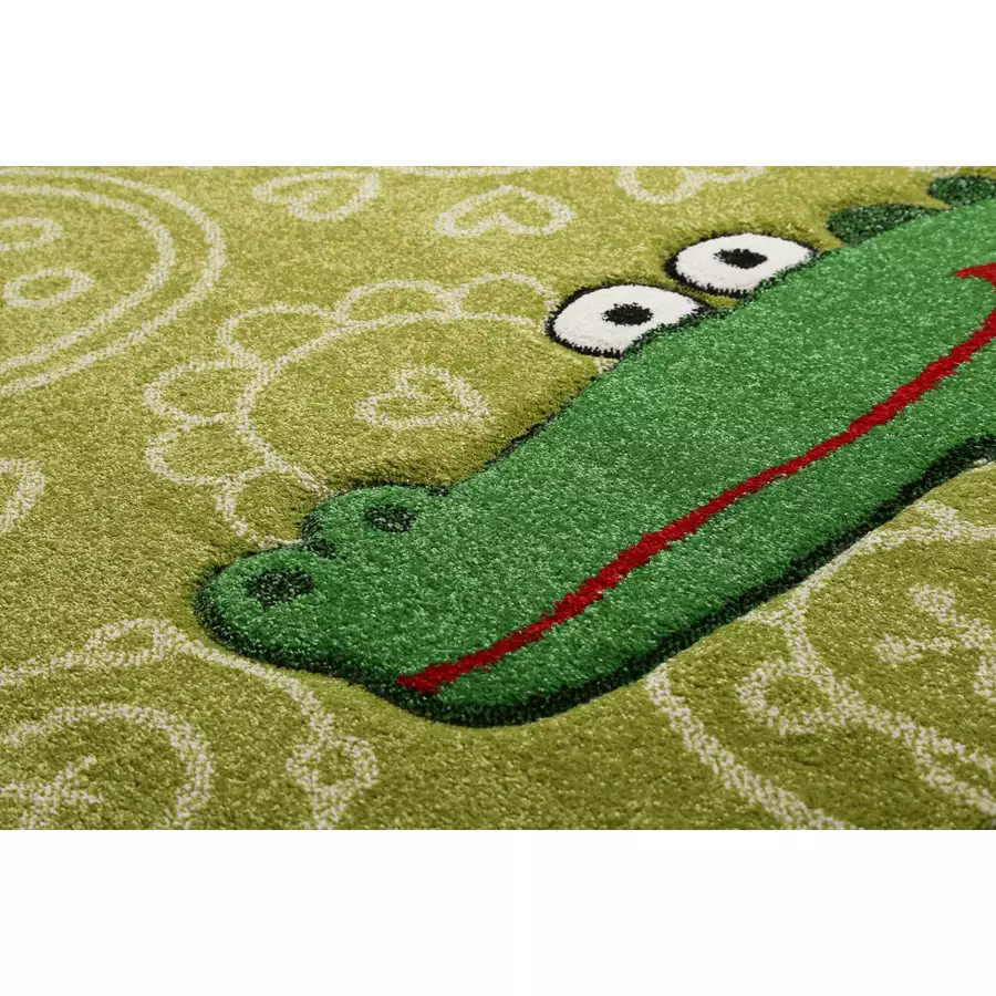 Sigikid Kinderteppich Crocodile hellgrün