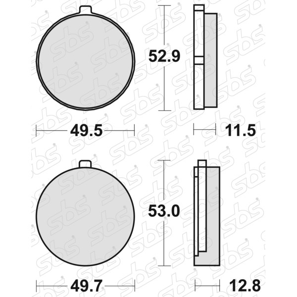 SBS - Plaquettes de frein 515 HF