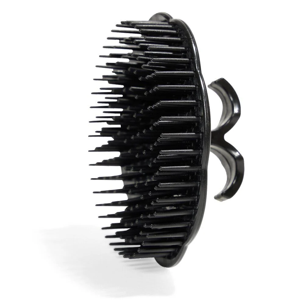 Brosse à cheveux ronde noire Ø8x5cm