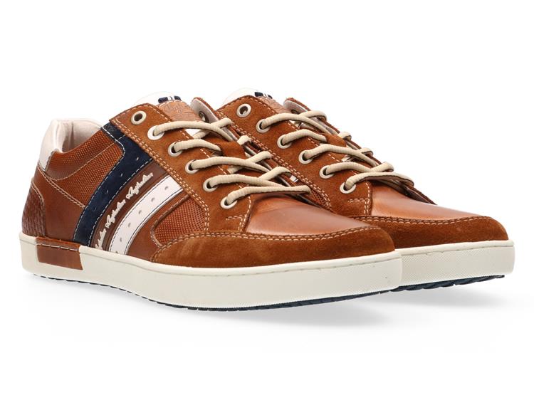 Australian Footwear Nottingham Leather Tan-Blue-White [T30]