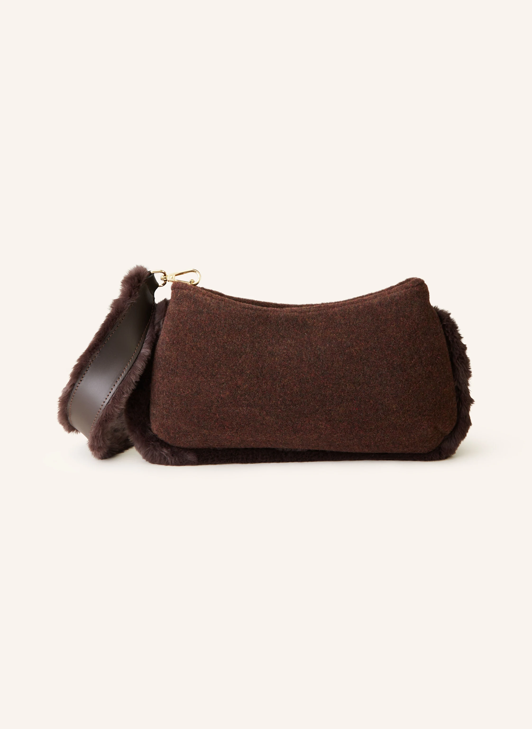 ViaMailBag Schultertasche mit Kunstpelz