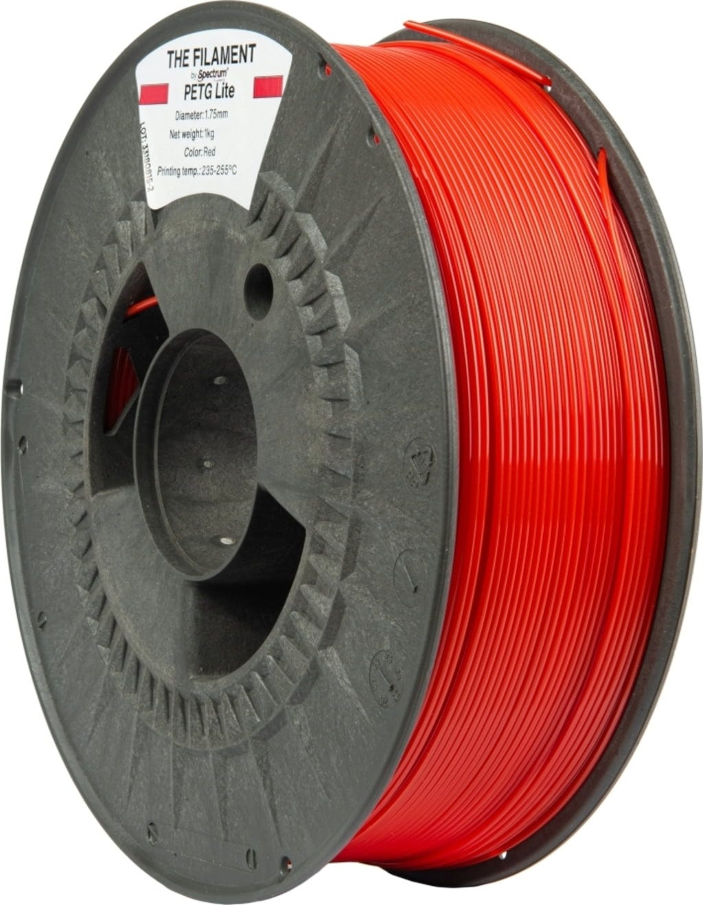 The Filament  PETG Lite Red, 1,75 mm / 1000 g    Technisches PETG für zuverlässige Alltagseinsätze in Red
