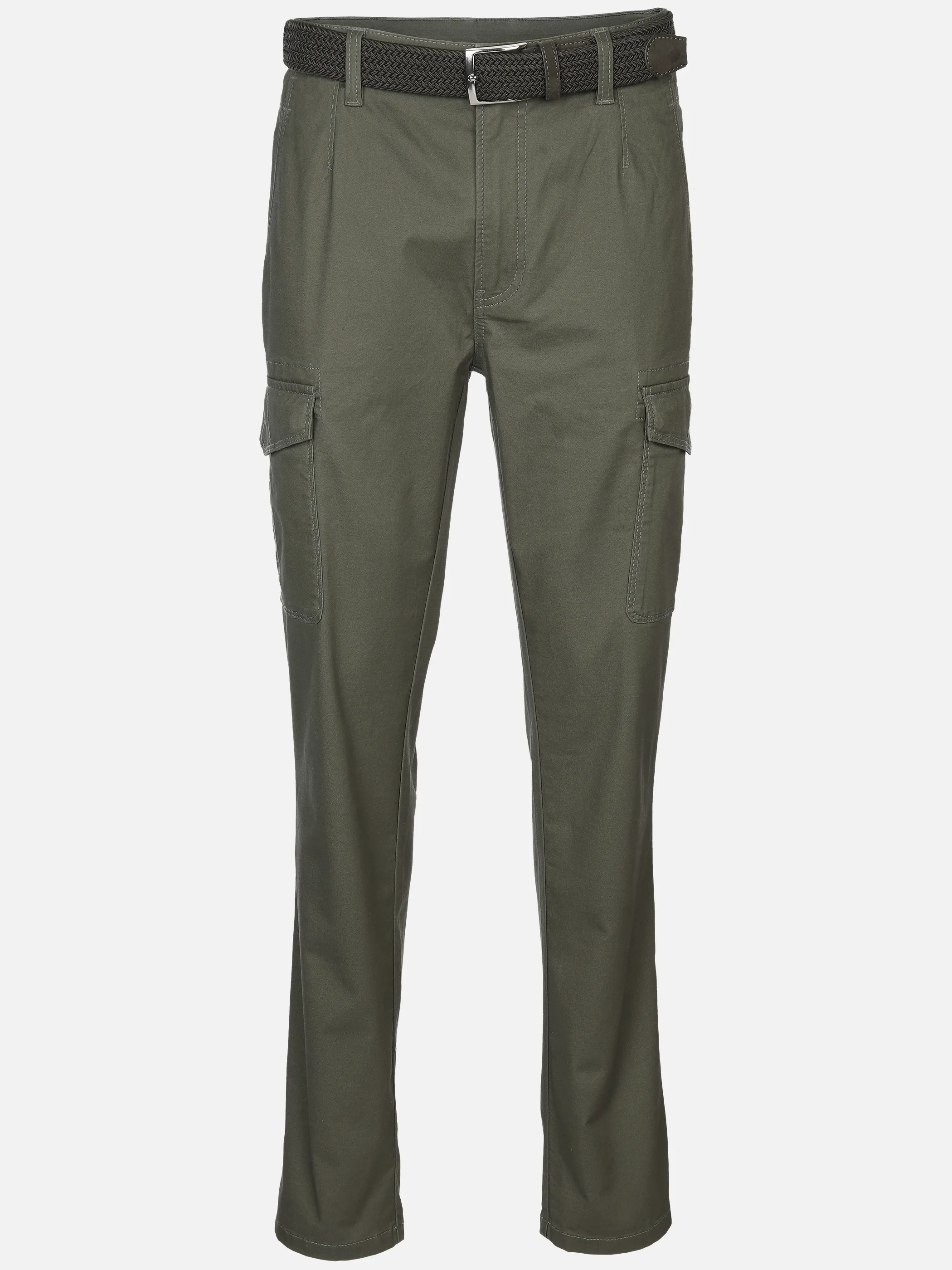 Herren Cargohose mit Flechtgürtel