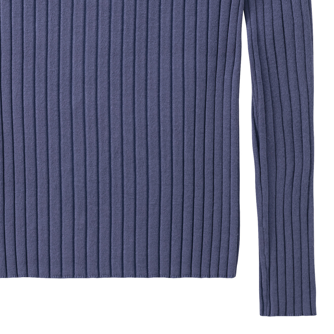 Beatwear Mädchen Langarmshirt in Ripp-Optik blau