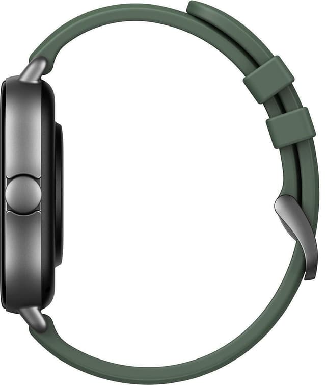Amazfit GTS 2e Smart-ur, GPS (satellit), AMOLED Display, Touchscreen, Pulsmåler, Aktivitetsovervågning 24/7, Vandtæt, Bluetooth, Mossgrøn