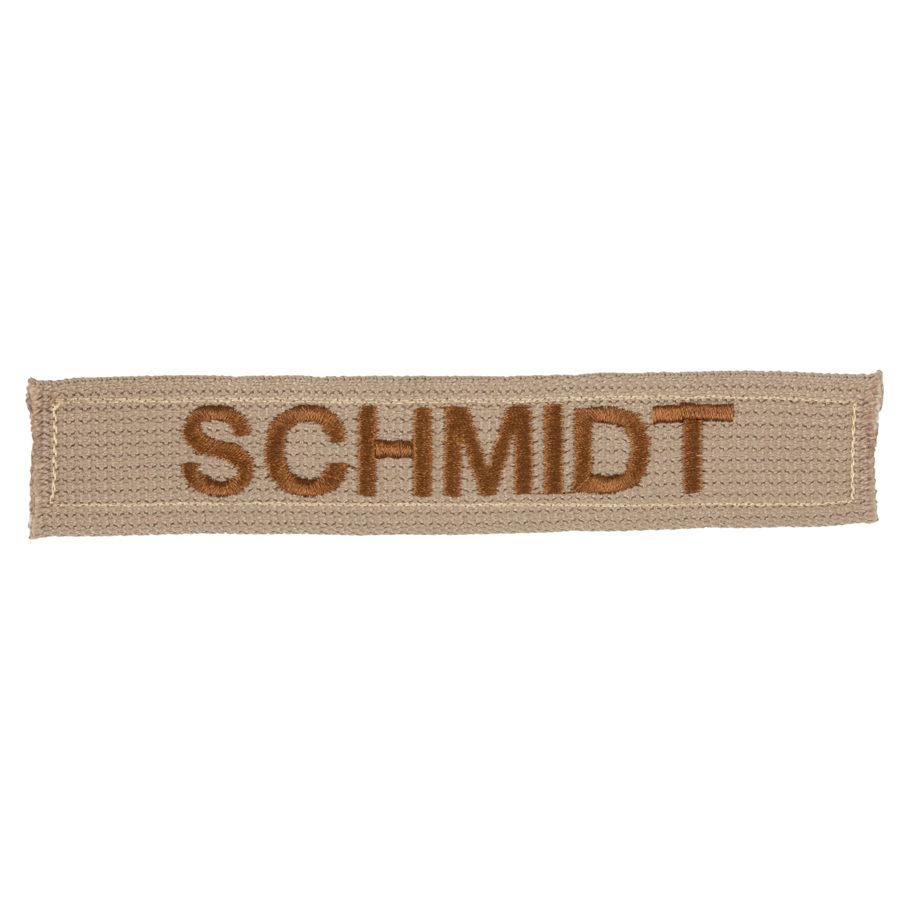 ASMC -  Namensbänder 5er Set khaki braun