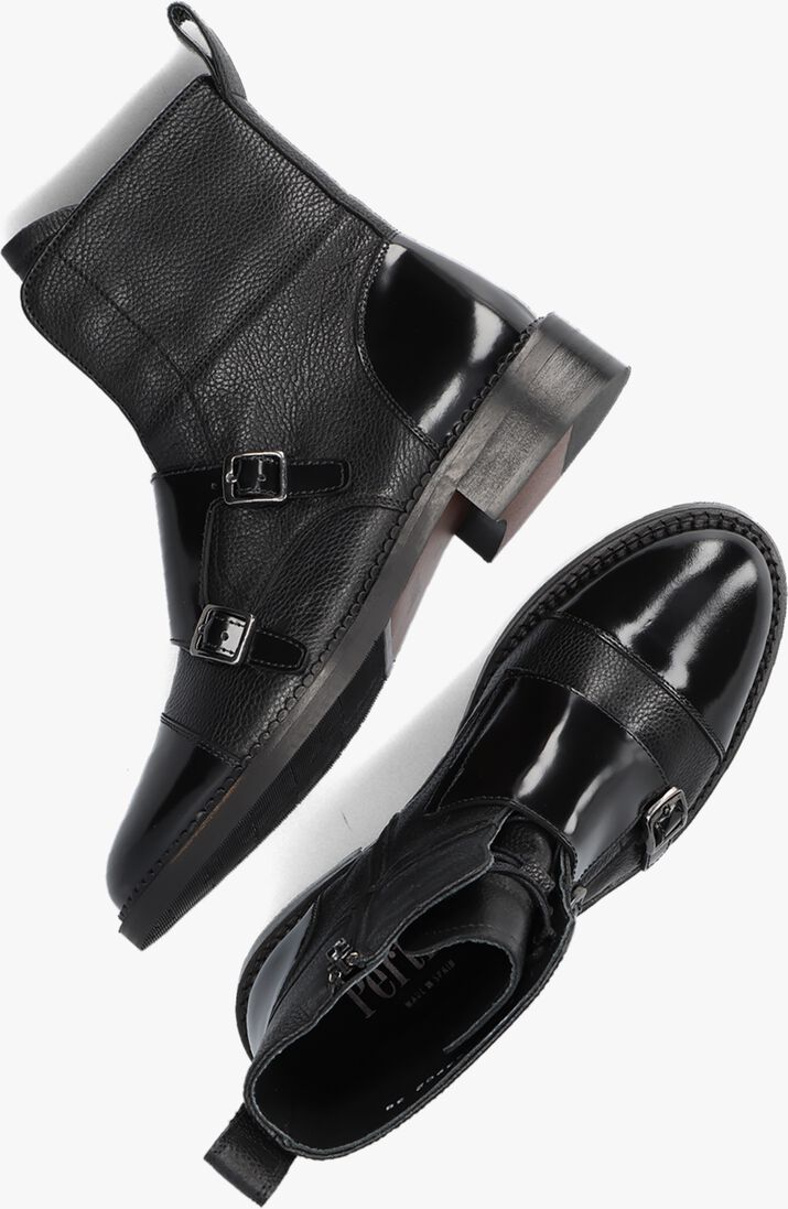 PERTINI zwarte pertini biker boots 32539