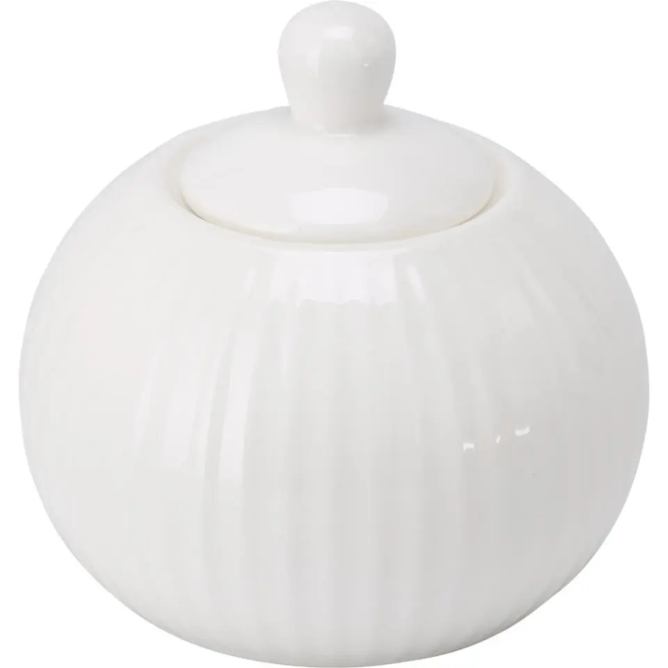 OTIX Suikerpot met Deksel 300ml Wit Porselein LUNA