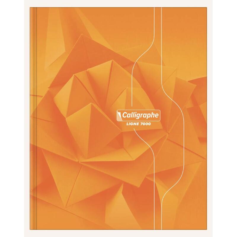 Cahier brochure rembordée rigide 7000 17x22 cm 192 pages petits carreaux 70 g - Assortis