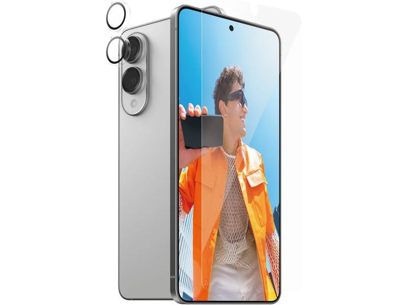 Panzerglass Displayschutz 2-in-1 Set 2-in-1 Set bestehend aus Displayschutzglas und passender Schutzhülle für umfassenden Geräteschutz für Samsung Galaxy S25 Edge