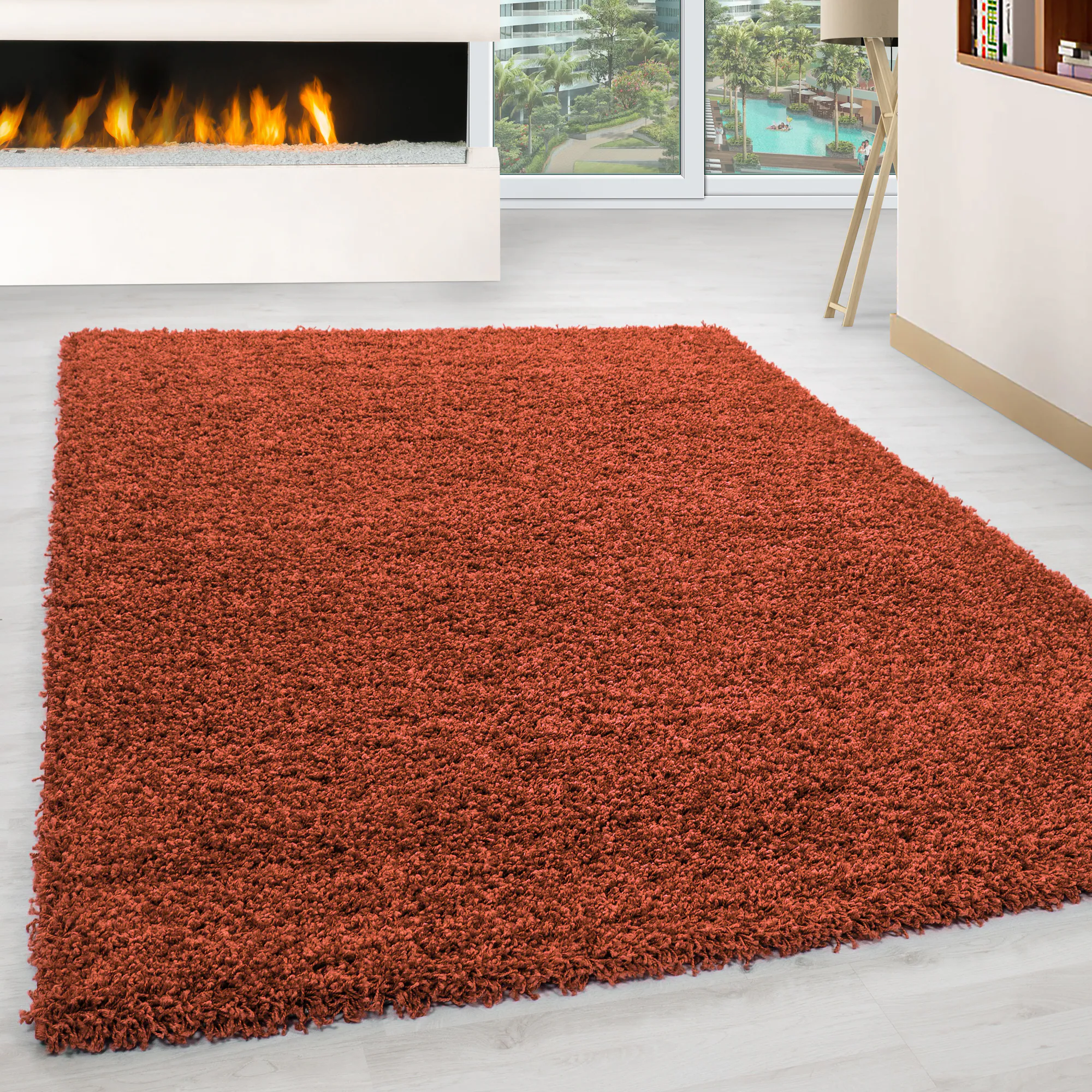 Hochflor Teppich - Gemütlicher Langflor, Pflegeleichter Shaggy Flokati