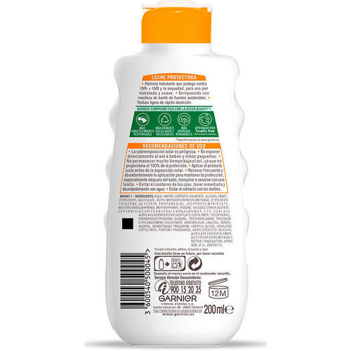 Garnier - Leche Protectora Hidratación 24h Spf20