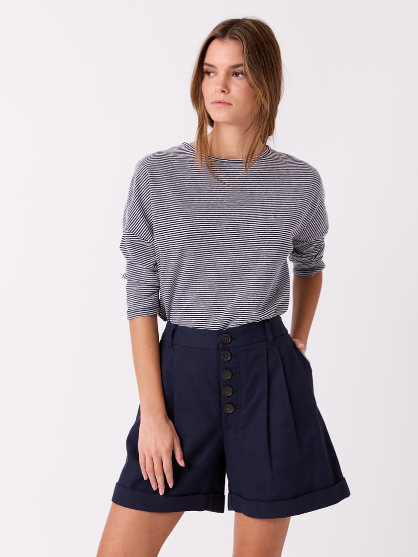 Tina stripet topp Sky Captain