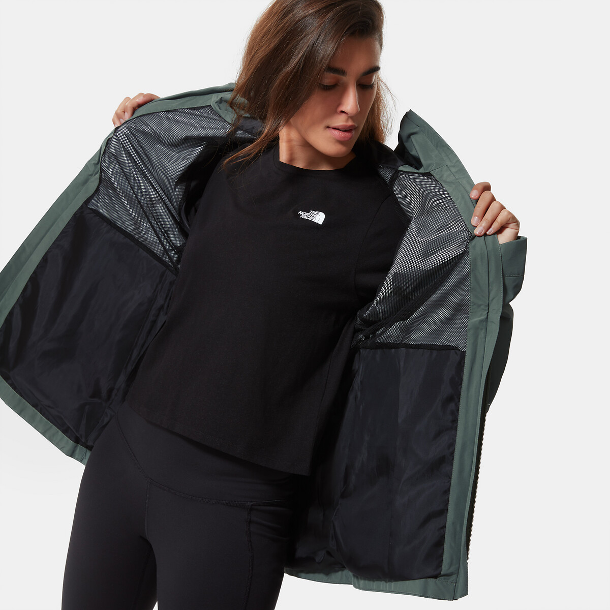 THE NORTH FACE<br>Parka Hikesteller com zíper e capuz