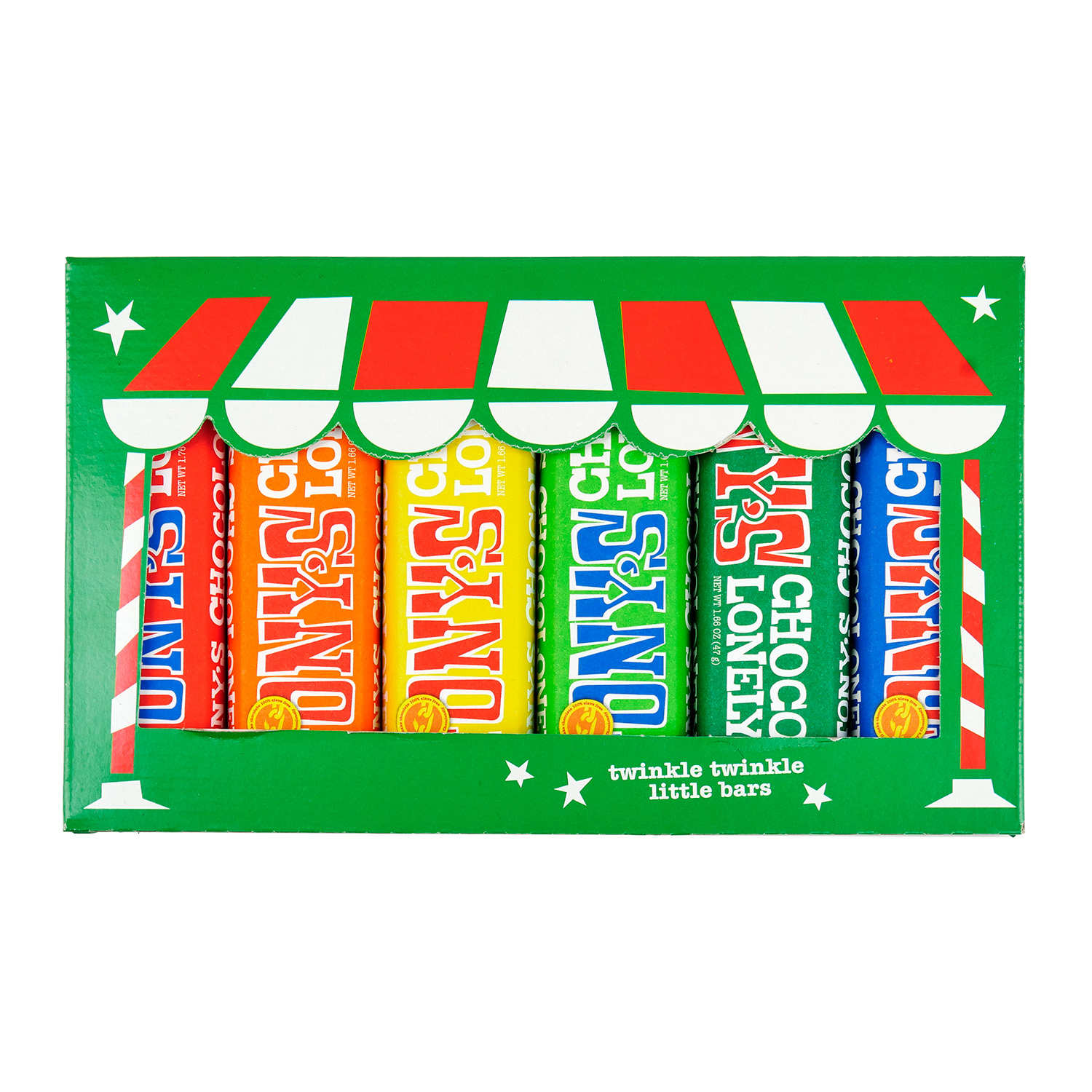 Assortiment de 6 barres au chocolat Tony's