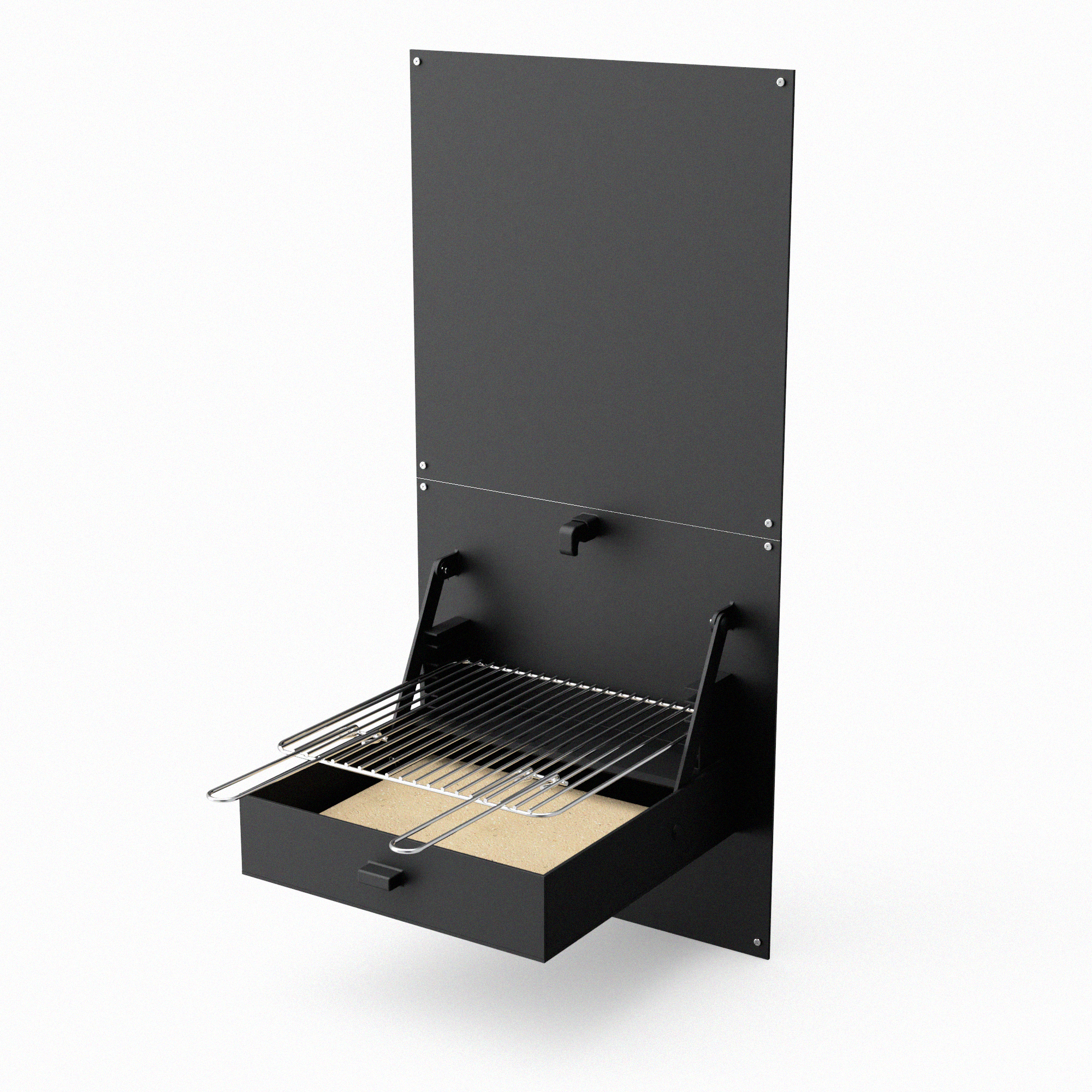 Barbecue wall ibbq avec plaque de protection