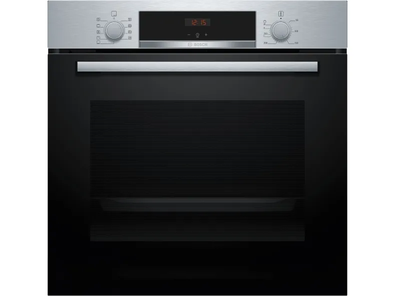 Bosch Serie | 4 HBA534BS3 - Ovn - til indbygning - niche - bredde: 56 cm - dybde: 55 cm - højde: 58.5 cm - med selv-rengøring - Klasse A  - rustfrit stål