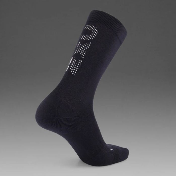 2XU Unisex Strømper Vectr Reflective Crew Socks Sort