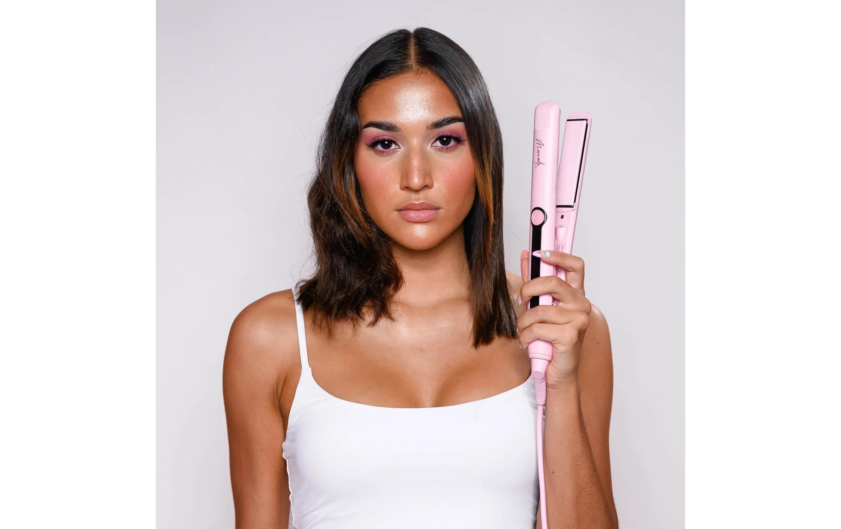 Haarglätter Straightener PinkStreckeisen