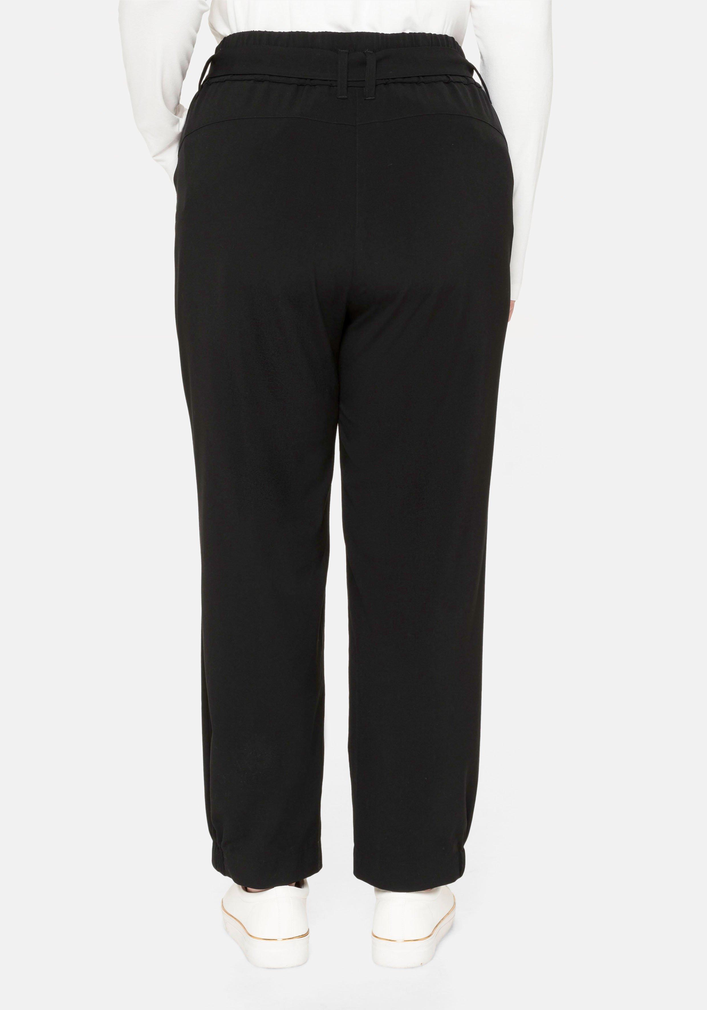 Joggpants im Cargostil, mit High-Waist-Bund