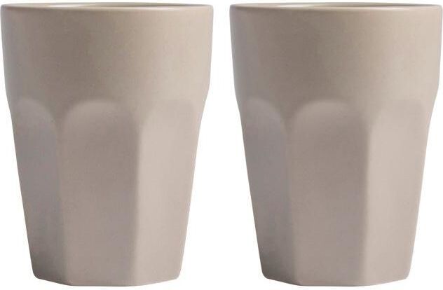 Gusta beker grijs 220 ml 2 stuks