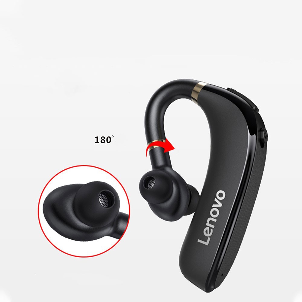 HX106 Bluetooth 5.0 In-Ear Business Headset Kopfhörer Hook Design - Schwarz