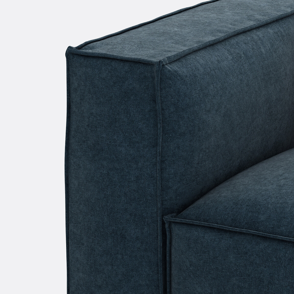 LA REDOUTE INTERIORS<br>Sofá modular de 2 lugares Seven em veludo texturizado