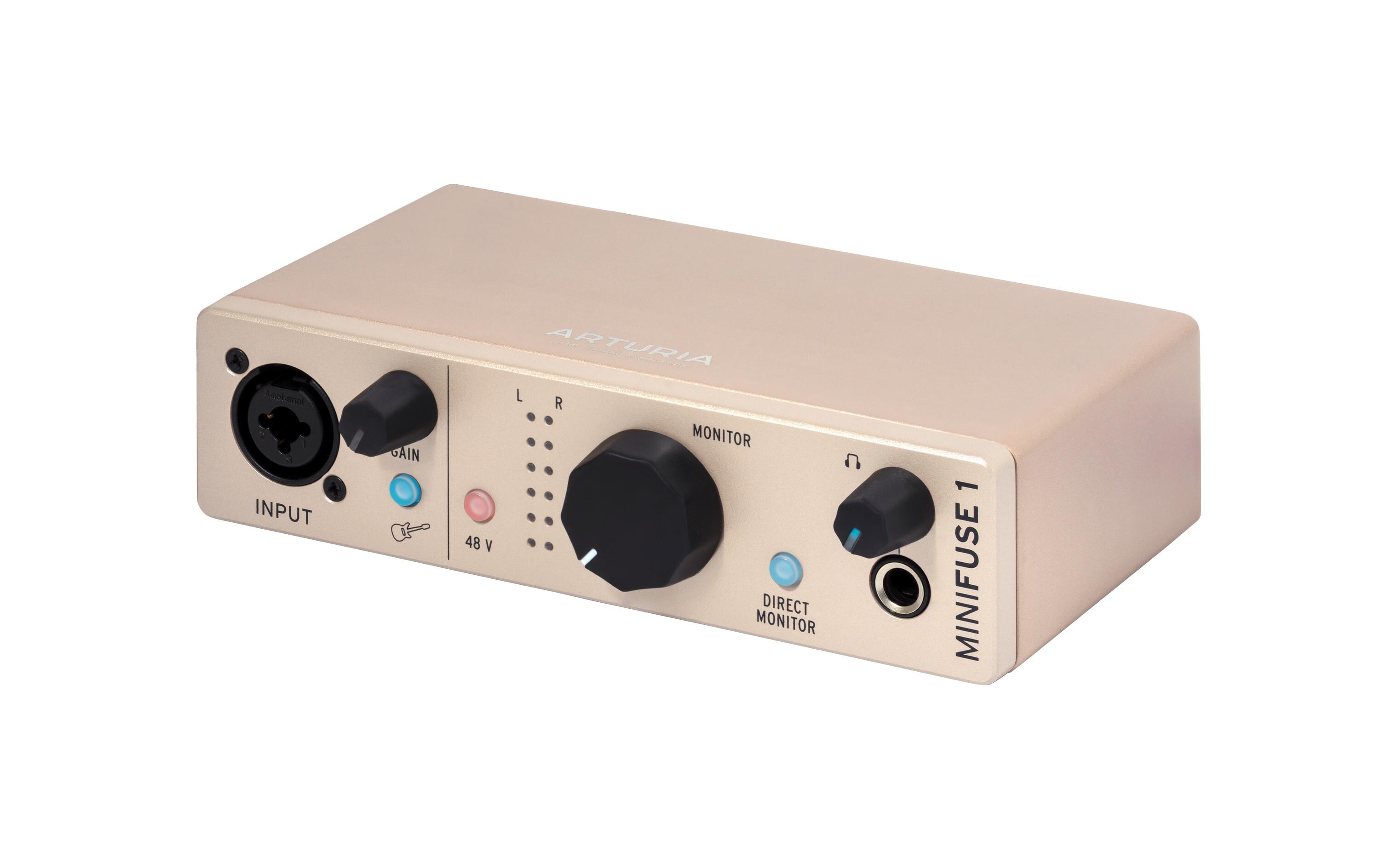 Audio Interface MiniFuse 1 ChampagnePortables 1-Ein- / 2-Ausgangskanal Audio-Interface