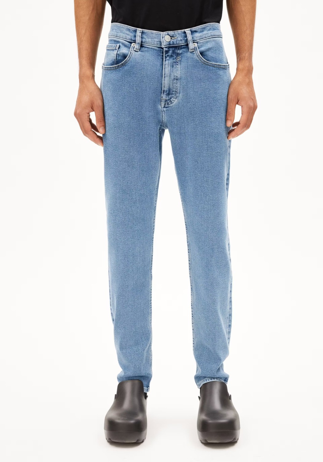 Armedangels Herren-Jeans Aarjo Tarpa Washed Light Indigo