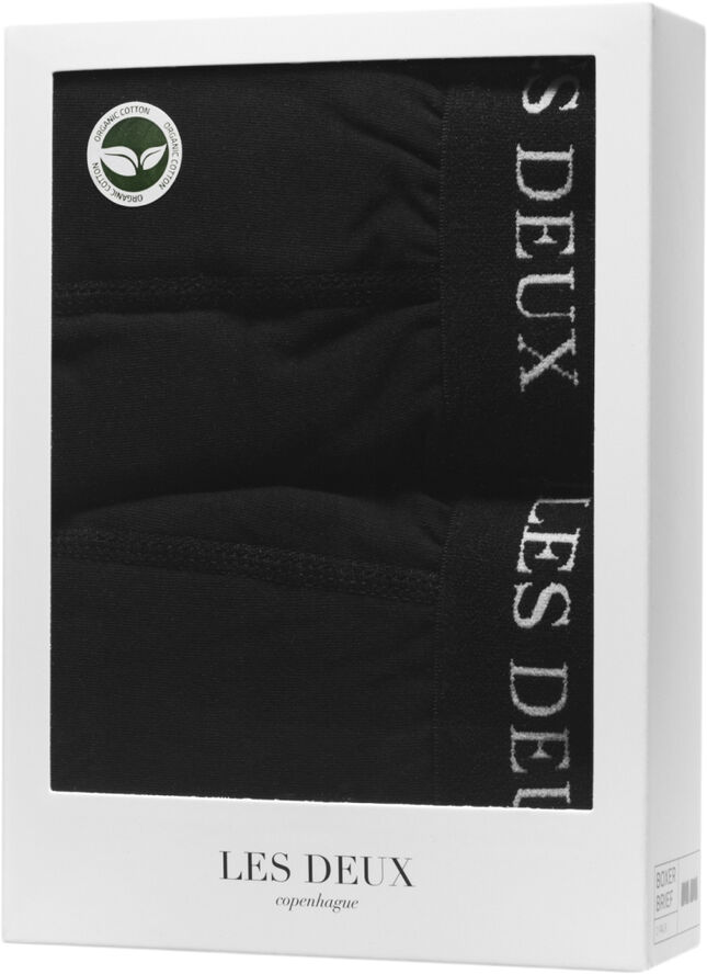Les Deux Warren 2-Pack Boxers Black