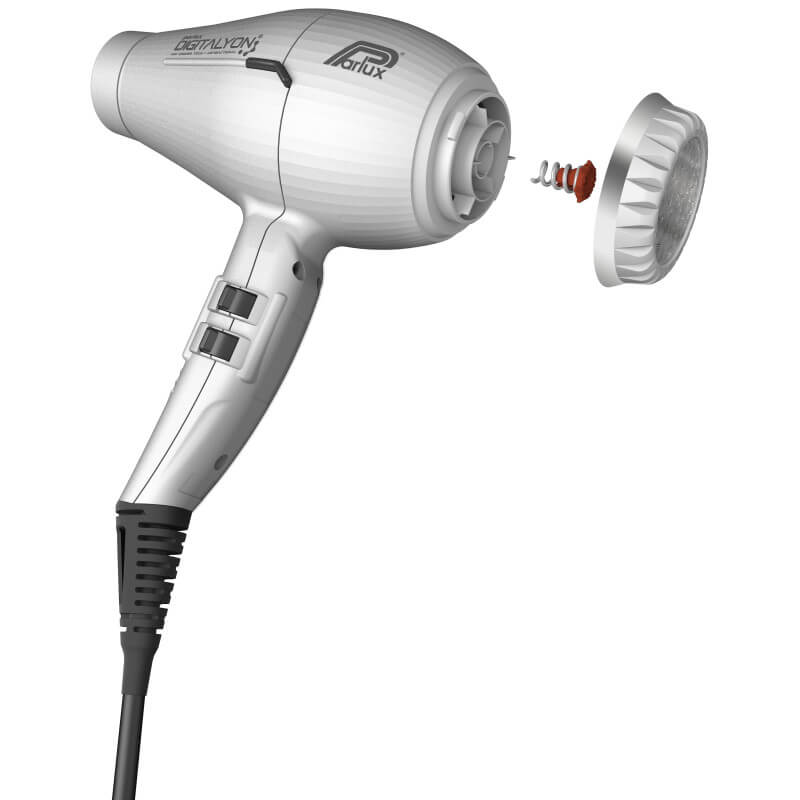 Sèche-cheveux argent DIGITALYON Parlux + Diffuseur